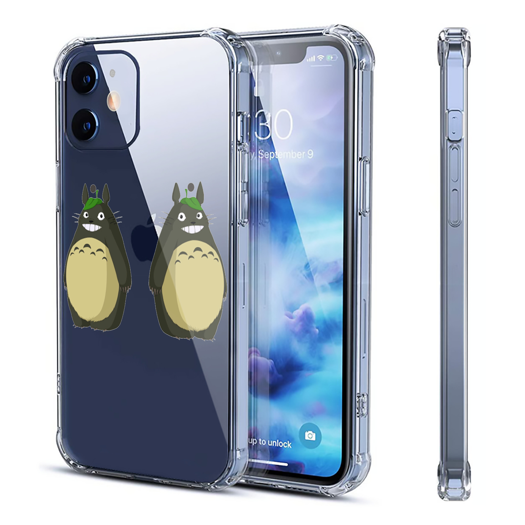 （画像用） となりのトトロ 草壁メイ 草壁サツキ My Neighbor Totoro Satsuki Kusakabe Mei Kusakabe 【iPhone 12シリーズ対応】透明スマホケース（クリアソフトケース）
